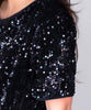 BLACK DRESS SEQUINS LOUISE