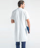 MEN SHORT SLEEVES LAB COAT