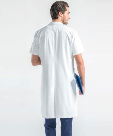 Short sleeve lab hot sale coat mens