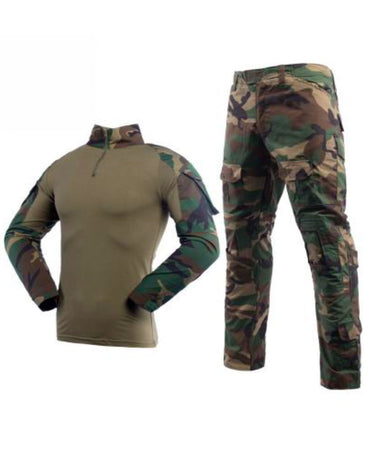 TACTICAL SUIT WOODLAND CAMO