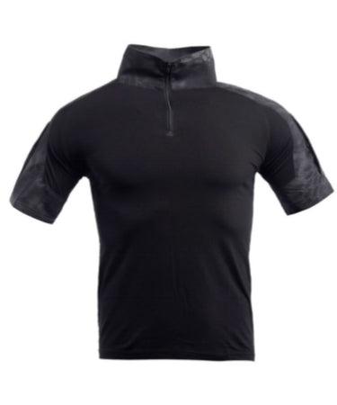 TACTICAL SHIRT SHORT SLEEVES BLACK PYTHON CAMO