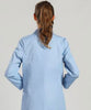 WOMEN LONG SLEEVES LAB COAT BLUE