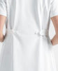 WOMEN SHORT SLEEVES LAB COAT